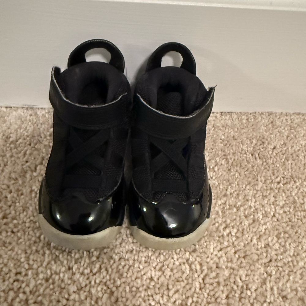 Jordan Black Baby Sneakers